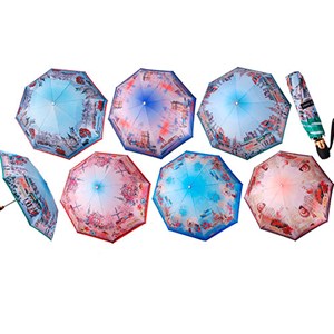 Зонт ТРИ СЛОНА суперавтомат женский 100% п/э (3840) - фото 19871