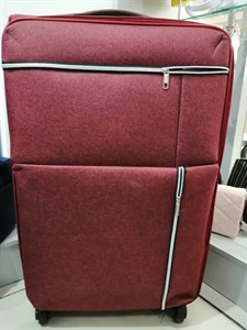 Чемодан полиэстер 4 колеса бордо (0806) - фото 20090