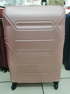 Чемодан  пластик 4 колеса пудра (0806-1) - фото 20091