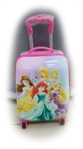 Чемодан ДЕТСКИЙ пластик 4 колеса - фото 20344