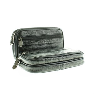 Сумка мужская BAREZ поясная натуральная кожа (О-314) - фото 20587