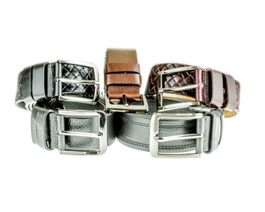 Ремень BELT PREMIUM мужской натуральная кожа класс.пряжка (02.07-6) - фото 20729