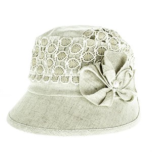 Шляпа женская Gros 100% лен  (0606-30) - фото 21645