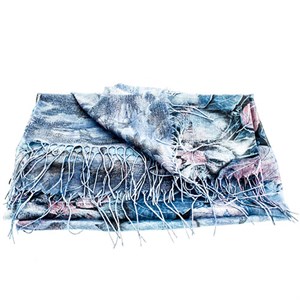 Палантин женский CASHMERE 50% кашемир, 50% бамбук (8808) - фото 21783