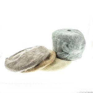 Берет женский Halongui 15% акрил,  15%шерсть, 70% ангора (2130) - фото 22199