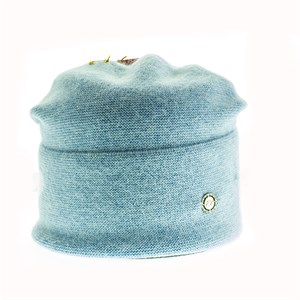 Шапка женская Elegant 20% ангора, 30%акрил 50%шерсть на флисе (2511-1) - фото 22296