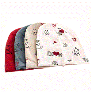 Шапка детская для девочки,100% хлопок (0802-2) - фото 22567