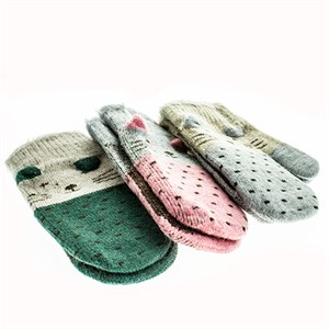 Детские варежки Monaliza 70% шерсть, 20% бамбук, 10% акрил (1101) - фото 22580