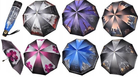 Зонт ТРИ СЛОНА суперавтомат женский 100% п/э (3102) - фото 22688