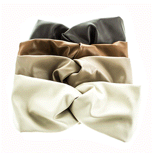 Повязка женская экокожа, флис  (0802-10) - фото 22725