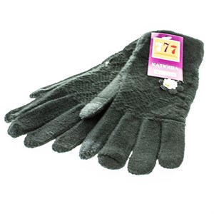 Подростковые перчатки Катюша 70%шерсть, 20% бамбук, 10% акрил (7784) - фото 22819
