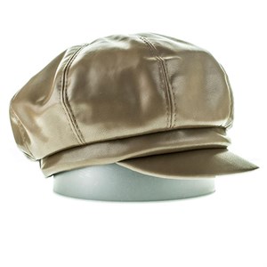 Кепка женская ЮГэко-кожа на флисе (1309-3) - фото 22854