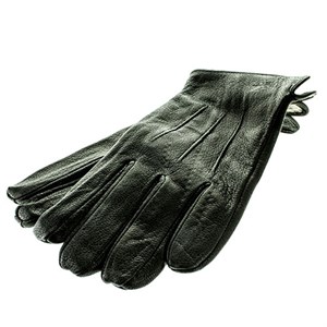 Перчатки муж. Matrix нат.кожа оленя черн подкл. пол. шерсть (104) - фото 22927