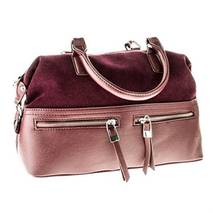 Сумка   женская  галантерейная кожа нат. замша (0044) - фото 23119