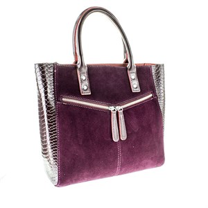 Сумка   женская  натуральная кожа, нат замша (8713) - фото 23126