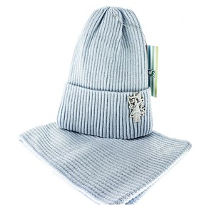 Комплект детский CHOICE (шапка+хомут), 20% шерсть, 80% акрил (0109-4) - фото 23186