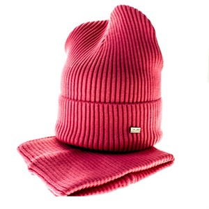 Комплект подростковый Deluxe (шапка+хомут), 30% шерсть, 70% акрил (0109-17) - фото 23231