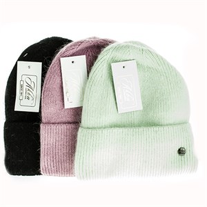 Шапка женская Akba 50% ангора, 10%шерсть, 30% вискоза, 10% нейлон на флисе (2311-17) - фото 23437