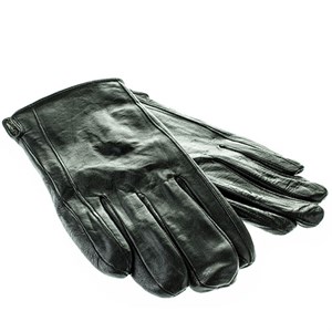 Перчатки муж. YONGSHENG нат.кожа  черн подкл. плюш (FX02) - фото 23514