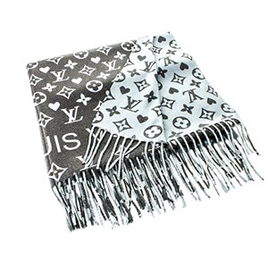 Палантин женский LOUIS VUITTON (аналоговый) 65% кашемир,35% шерсть (2610-1) - фото 23579
