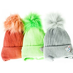 Шапка детская 40% шерсть, 60% акрил с подкладом (0111-10) - фото 23596