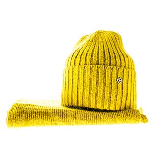 Комплект женский EDENGOLD (шапка + шарф) 40% ангора 30% шерсть,30% акрил (Санрайз1011) - фото 23656