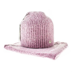 Комплект женский EDENGOLD (шапка + косынка) 40% ангора 30% шерсть,30% акрил (1011-1) - фото 23657