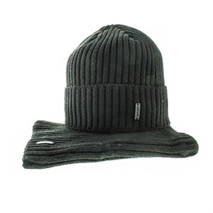 Комплект мужской (шапка+хомут) AiHAM70% шерсть 30%акрил на флисе (1411-5) - фото 23732