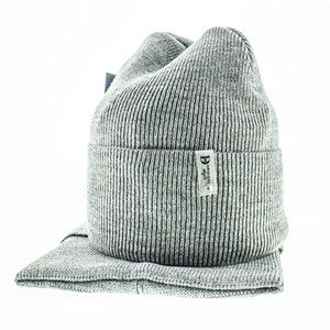 Комплект подростковый DMcollection (шапка+хомут), 50% шерсть, 50% акрил на флисе (1411-12) - фото 23739