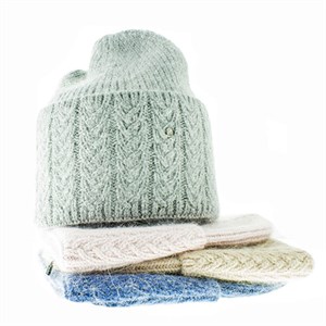 Шапка женская EDENGOLD 40% ангора, 30% шерсть, 30% акрил (Фрея) - фото 23753