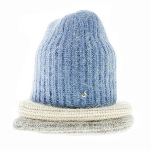 Шапка женская EDENGOLD 40% ангора, 30% шерсть, 30% акрил (Шанталь) - фото 23754