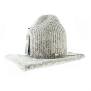 Комплект женский EDENGOLD (шапка + косынка) 40% ангора 30% шерсть,30% акрил (Амира) - фото 23755