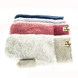 Варежки женские Катюша 50% фибра, 43%шерсть, 7%спандекс (1515) - фото 23844