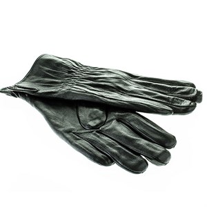 Перчатки муж. YONGSHENG нат.кожа  черн подкл. плюш (FX01) - фото 23913