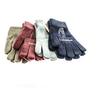 Перчатки женские Корона 40% шерсть, 35% бамбук, 25% спандекс (7649) - фото 23925