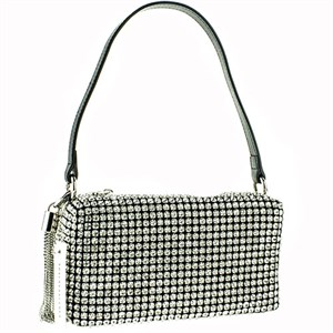 Клатч женский  галантерейная кожа со стразами (2111) - фото 24032