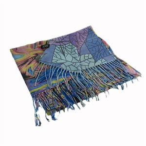 Палантин  женский Hesheli 40% шерсть, 40% хлопок (2193) - фото 24144