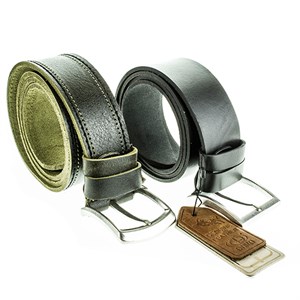 Ремень DNRA мужской нат.кожа,  клас пряжка (2611-11) - фото 24319