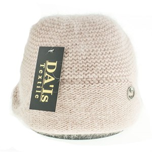 Шапка женская DAIs 20% ангора, 30%акрил 50%шерсть на флисе (1612-5) - фото 24360