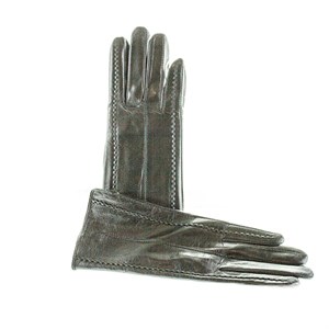 Перчатки жен. Flagman нат.кожа черный подкл п/шерсть, сенсорные (2335) - фото 24492