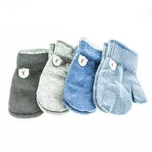 Детские варежки Виктория 40% акрил, 28% нейлон, 28% п/э, 4% эластан (3351) - фото 24737