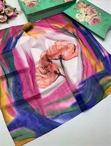 Платок женский Dulanna  100% шифон, 70*70 (220347) - фото 25043