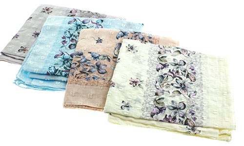 Платок женский Softel  50% шифон, 50% марлевка (2205-2) - фото 27171