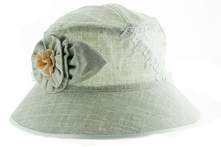 Шляпа женская Мила 100% лен  (Ольга) - фото 27327