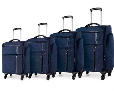 Чемодан Калининград полиэстер 4 колеса синий (1148) - фото 27750