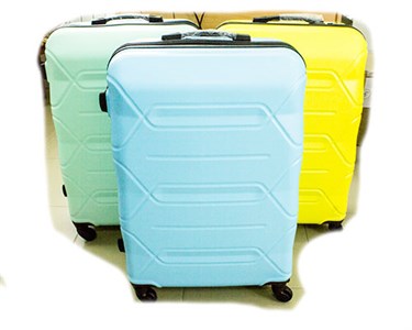 Чемодан  пластик 4 колеса (2807) - фото 28044