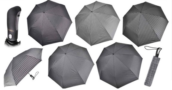 Зонт ТРИ СЛОНА суперавтомат мужской 100% п/э (7850) - фото 28119