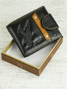 Портмоне  мужское Steppe wolf натуральная кожа (0709А) - фото 28592