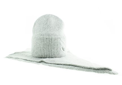 Комплект женский VEPANSE (шапка + косынка) 40% ангора 10% шерсть,30% вискоза, 20%нейлон  (1209-26) - фото 28646