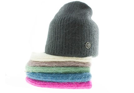 Шапка женская VEPANSE 50% пух норки,20% нейлон, 20% шерсть, 10%вискоза (1209-43) - фото 28663